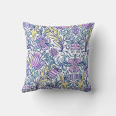 水彩花カラフル自然エレガント クッション (裏面)