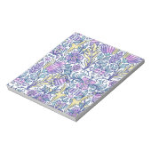 水彩花カラフル自然エレガント ノートパッド (回転)