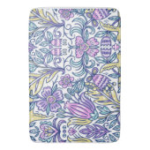 水彩花カラフル自然エレガント バスマット (正面縦)