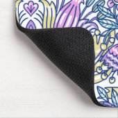 水彩花カラフル自然エレガント マウスパッド (コーナー)