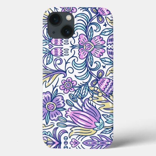 水彩花カラフル自然エレガント Case-Mate iPhoneケース (裏面)