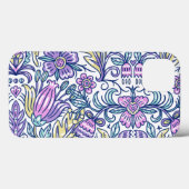 水彩花カラフル自然エレガント Case-Mate iPhoneケース (裏面 (横))