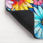 水彩花カラフル芸術 マウスパッド (コーナー)