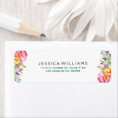 水彩花カラフル類 ラベル (インサイチュ)