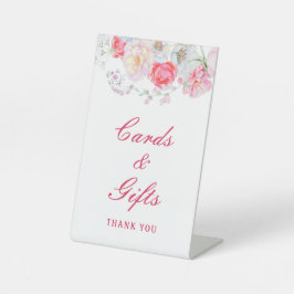 水彩花カード&ギフト 台座サイン