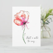 水彩花カード 招待状 (スタンド正面)