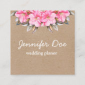 水彩花クラフト名刺 スクエア名刺 (正面)