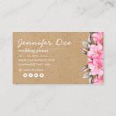 水彩花クラフト名刺 名刺 (裏面)