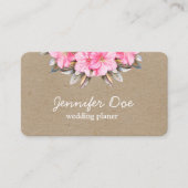 水彩花クラフト名刺 名刺 (正面)