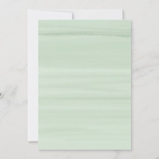 水彩花グリッターファーストホーリーコミュニオン 招待状 (裏面)