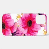 水彩花シームレスパターン背景、ボー Case-Mate iPhoneケース (裏面 (横))