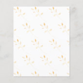 水彩花スクラップブックフラット紙シート (裏面)