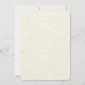 水彩花スタイリッシュの花束誕生日 招待状 (裏面)