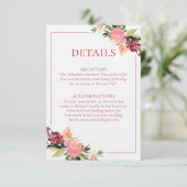 水彩花ダブル幸結婚福詳細 エンクロージャーカード (スタンド正面)