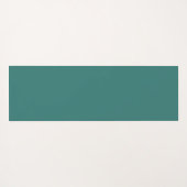 水彩花ティール（緑がかった色）とアクアヨガマット ヨガマット (裏面(横))