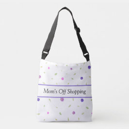 水彩花トートバッグ | 名前をカスタムする クロスボディバッグ