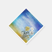 水彩花ナプキン スタンダードカクテルナプキン (角)