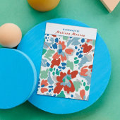 水彩花ネックレスイヤリングジュエリー