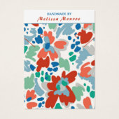 水彩花ネックレスイヤリングジュエリー (正面)