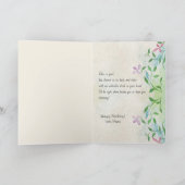 水彩花ハッピーバースデー カード (内部)