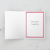 水彩花ハッピーバースデー カード (内部)