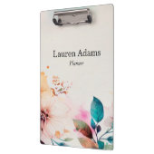 水彩花パステルカラー名前をカスタムする クリップボード (左)