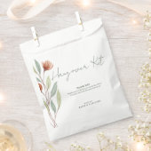 水彩花パステルグリーン フェイバーバッグ (クリップ留めされた状態)