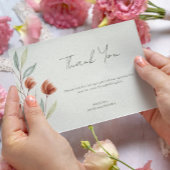 水彩花パステルグリーン 招待状