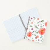 水彩花パーソナライズされた付きノートブックギフト ノートブック (内部)