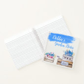 水彩花パーソナライズされた箱 ノートブック (内部)