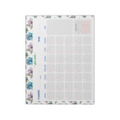 水彩花パーソナライズ月次プランナー ノートパッド (回転)