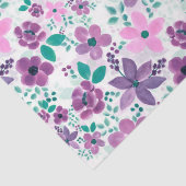 水彩花パープルピンク植物園 薄葉紙 (詳細)