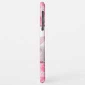 水彩花ピンクのモノグラム写真 Case-Mate iPhoneケース (裏面/左)