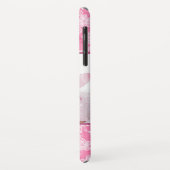 水彩花ピンクのモノグラム写真 Case-Mate iPhoneケース (裏面/左)