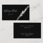 水彩花フルート 名刺 (正面/裏面)