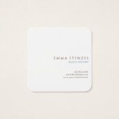 水彩花フローラスクエアビジネスカード (裏面)