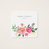 水彩花フローラスクエアビジネスカード (正面)