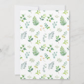 水彩花ブライダルシャワー 招待状 (裏面)