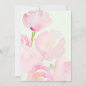 水彩花ブーケバチェロレッテ 招待状 (裏面)