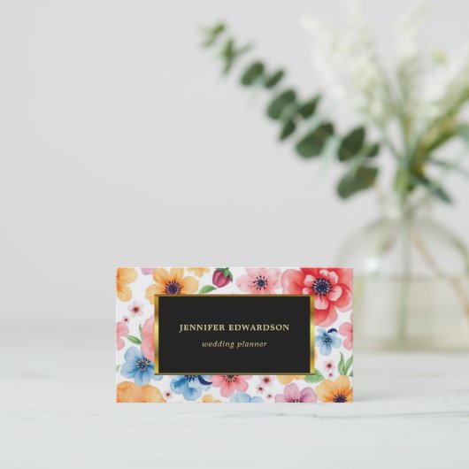 水彩花ボホエレガントプロフェッショナル 名刺 (スタンド正面)