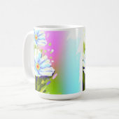 水彩花マグカップ コーヒーマグカップ (正面左)
