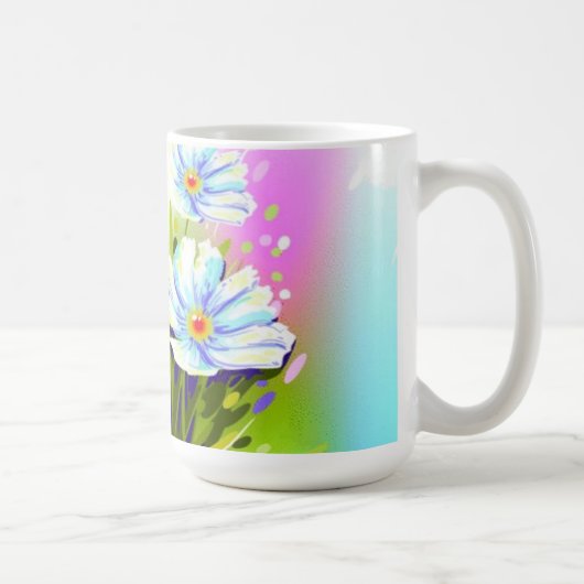 水彩花マグカップ コーヒーマグカップ (右)