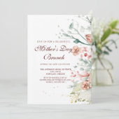 水彩花マザーズデイブランチ招待状 招待状 (スタンド正面)