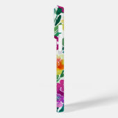 水彩花マルーンと黄色 Case-Mate iPhoneケース (裏面 / 左)