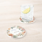 水彩花ミニマルブライダルシャワー コースター (側面)