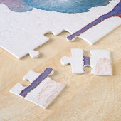 水彩花モダンフローラデザイン ジグソーパズル (側面)