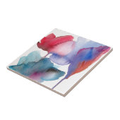 水彩花モダンフローラデザイン タイル (側面)