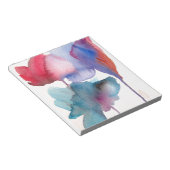 水彩花モダンフローラデザイン ノートパッド (アングル)