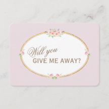 水彩花モチーフのゴールドフレーム「私をあなたに捧げます」