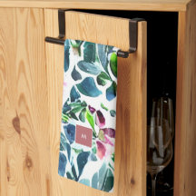 水彩花モノグラムの植物学